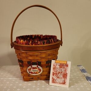 Longaberger Shades of Autumn Maple Basket with Handle
